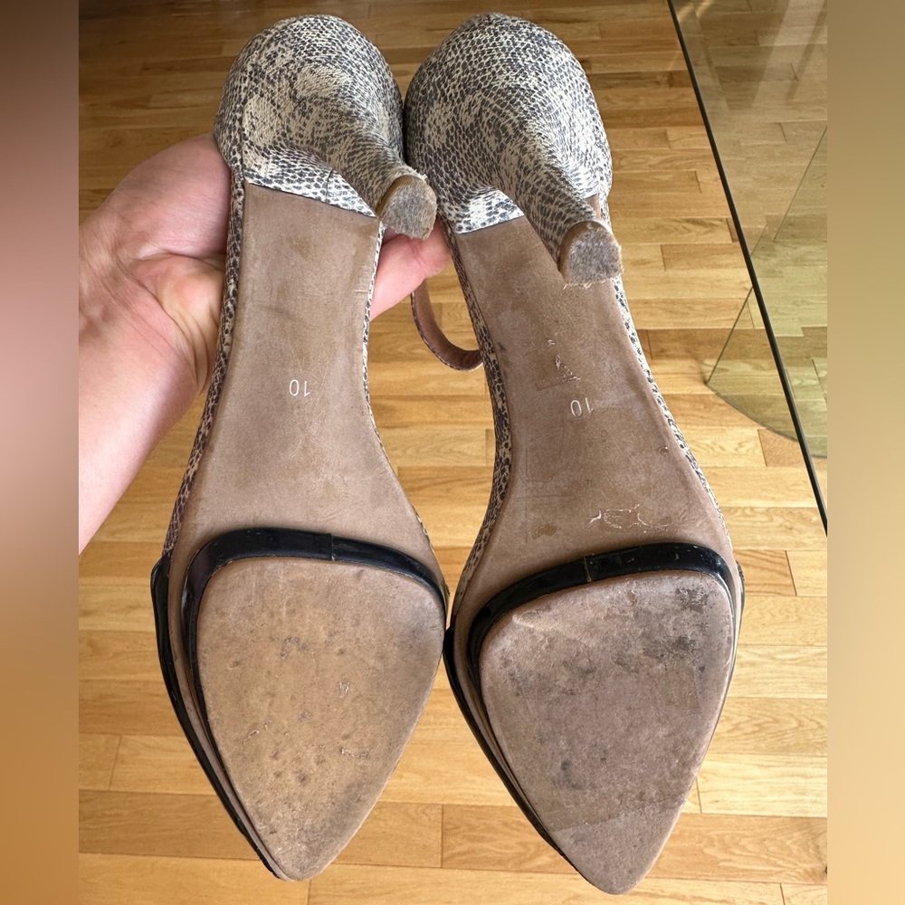Jeffrey Campbell snake skin pointed toe heels - Picture 6 of 6